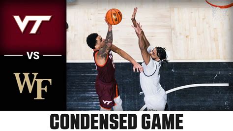 Virginia Tech Vs Wake Forest Condensed Game 2023 24 Acc Mens Basketball Youtube