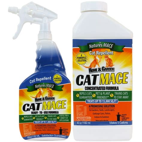 Nature S Mace Cat Repellent And Training Spray 40oz Ready To Use Plus Concentrate Indoor