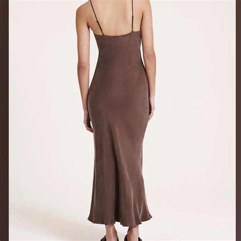 Nude Lucy Cupro Midi Dress Worn Once Depop