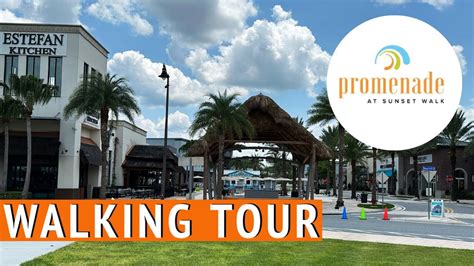 Walking Tour Of Promenade At Sunset Walk Modern Shopping And Dining