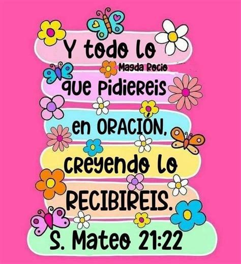 A Pink Background With Colorful Flowers And Words On The Bottom Half Of