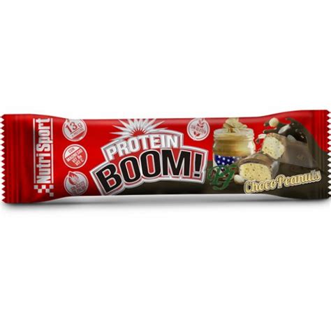 Barrita Protein Boom Chocolate Cacahuetes Nutrisport Centro