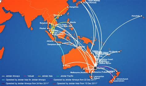 Jetstar Route Map | World Airline News