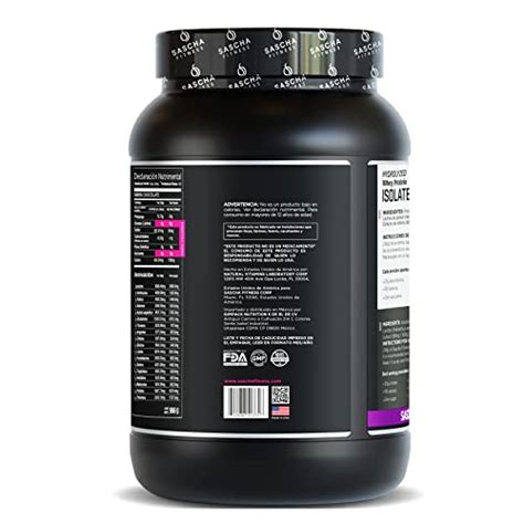 Sascha Fitness Hydrolyzed Whey Protein Isolate Grass Fed Pound