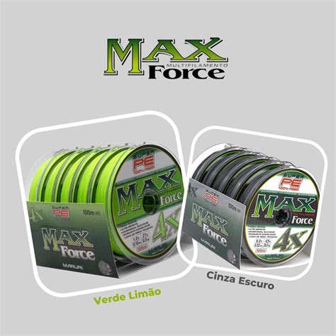 Linha Multifilamento 4x Maruri Max Force PE 100m Varias Medidas