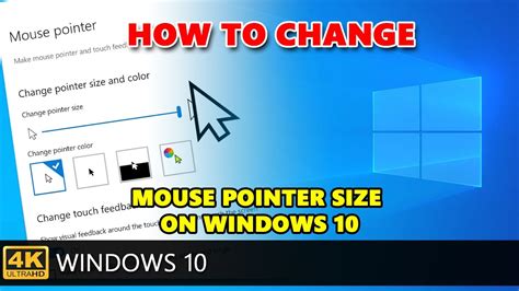 How To Change Mouse Pointer Size On Windows 10 Mouse Pointer Size For