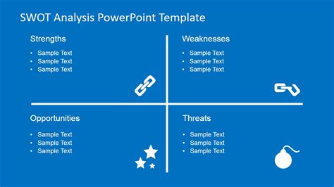 Flat Swot Analysis Powerpoint Template Slidemodel