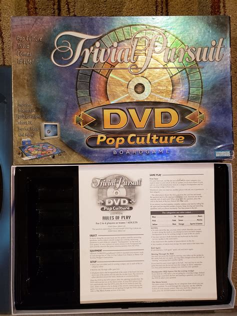 S S S Pop Culture Trivial Pursuit Dvd Board Game Etsy