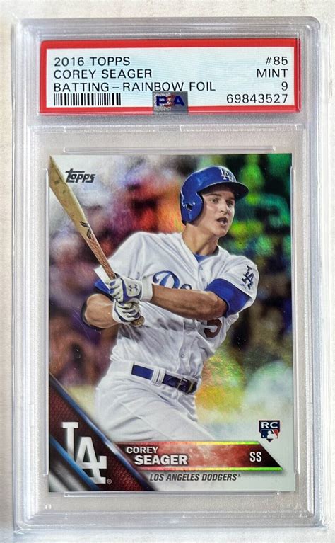 Corey Seager Topps Rainbow Foil Rookie Psa Mint Ebay