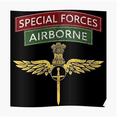 "Garud Commando Force Indian Special Force Emblem 1358" Poster by ...