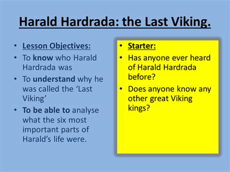 Who was Harald Hardrada? | Teaching Resources