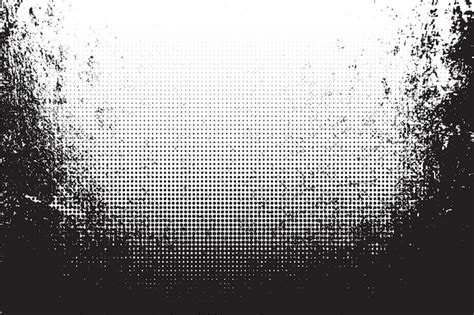 Premium Vector Grunge Texture With Halftone Vector Illustration