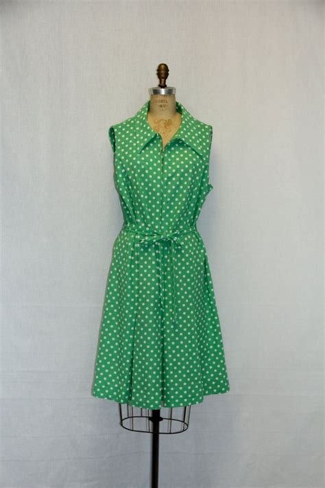 S Xxl Vintage Dress Polka Dotted Summer Fun Lane Bryant Polka