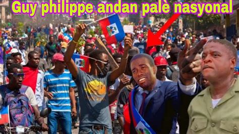 se konfime yon foul moun pran Guy philippe ap antre palè nasyonal