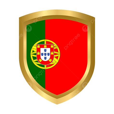 Portuguese Flag Gold Shield Portugal Portuguese Flag Gold Shield Png And Vector With