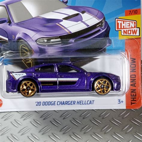 Hot Wheels 20 Dodge Charger Hellcat Rare Collectible Miniature Model 1 64 Scale Gift Idea With