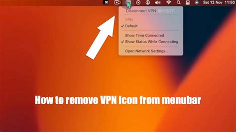 How To Remove Vpn Icon From Menubar Click Process Youtube