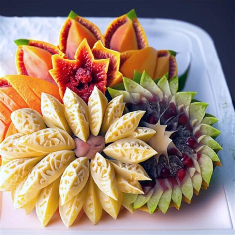 Premium Ai Image Fruit Carving Fruit