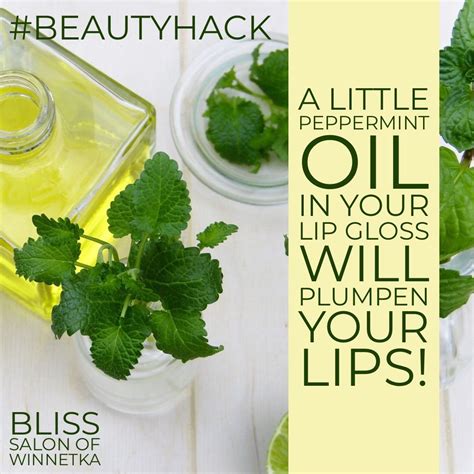 Did You Know That Peppermint Oil Has A Natural Plumping Effect On Your