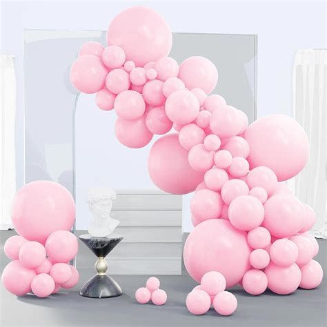 Partywoo Pastel Pink Balloons Pcs Pink Balloons Different Sizes