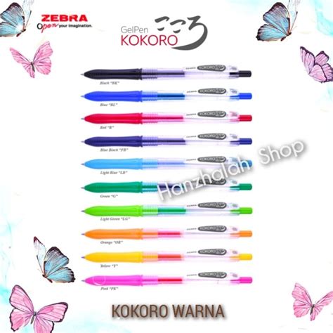 Jual Kokoro Gel Pen Zebra Shopee Indonesia