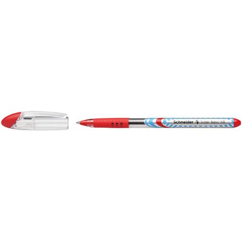 Slider Basic Xb Stylo Bille Large Rouge K Transparence