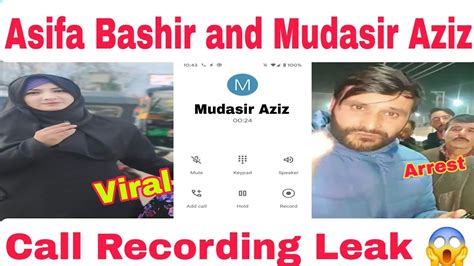 Asifa Bashir Vs Mudasir Aziz Call Recording Leak Shóckíng Viral