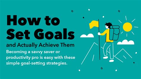 How To Set Goals And Achieve Them Infographic