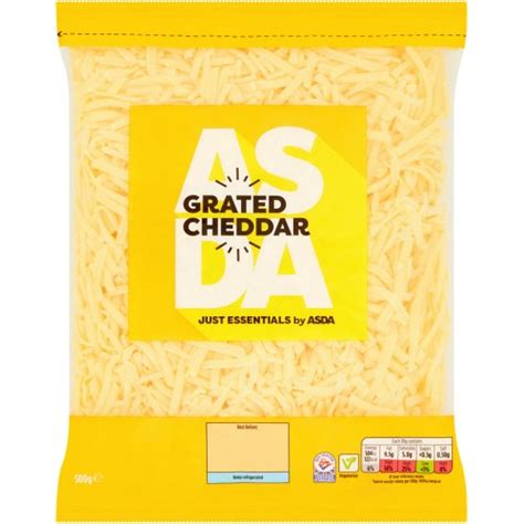 Just Essentials By Asda Grated Cheddar G Compare Prices Where