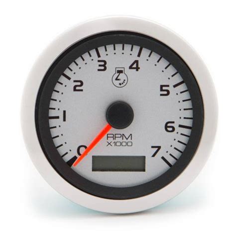 Sierra 65545p Argent Pro Series Tachometer Hourmeter