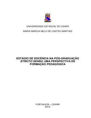 Preenchível Disponível ESTGIO DE DOC NCIA NA PS GRADUAO Fax Email