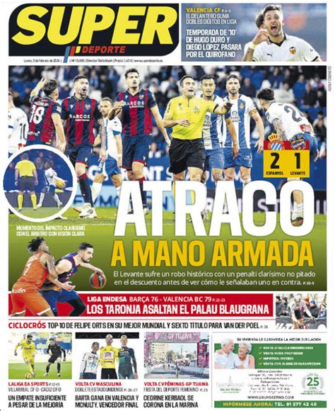 Periódico Superdeporte España Periódicos De España Edición De Lunes 5 De Febrero De 2024