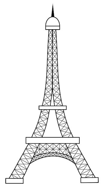 How To Draw The Eiffel Tower