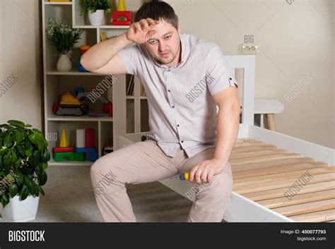 Puzzled Tired Father Image And Photo Free Trial Bigstock