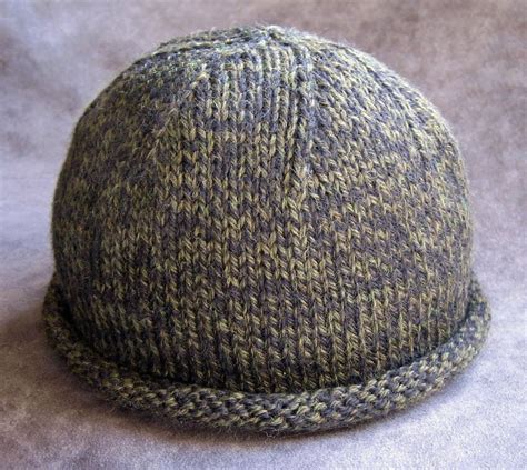 Pattern, Rolled Brim Boyfriend Hat, Knit - Etsy