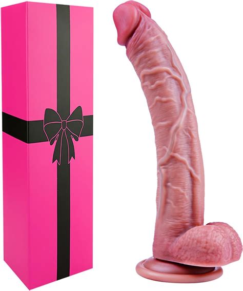 9 Inch Soft Liquid Silicone Ultra Realistic Dildo With Balls For Women