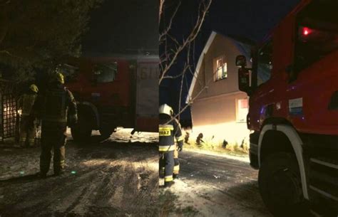 POŻAR BUDYNKU MIESZKALNEGO