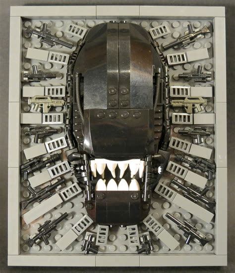 Classic Sci Fi Aliens As Lego Head Mounts