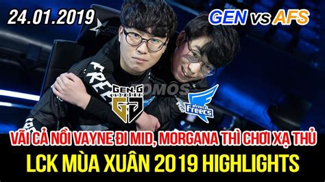 LCK 2019 GEN vs AFS Game 1 Highlights Tôi đang xem cái lolz gì vậy