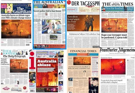 Australias Media Outlets Clash Over Bushfire Coverage