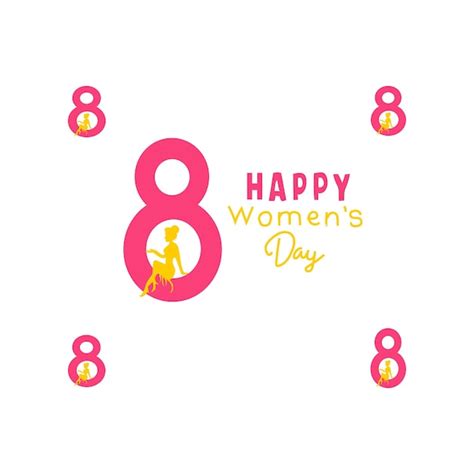 Premium Vector Happy Womans Day Vector Illustration