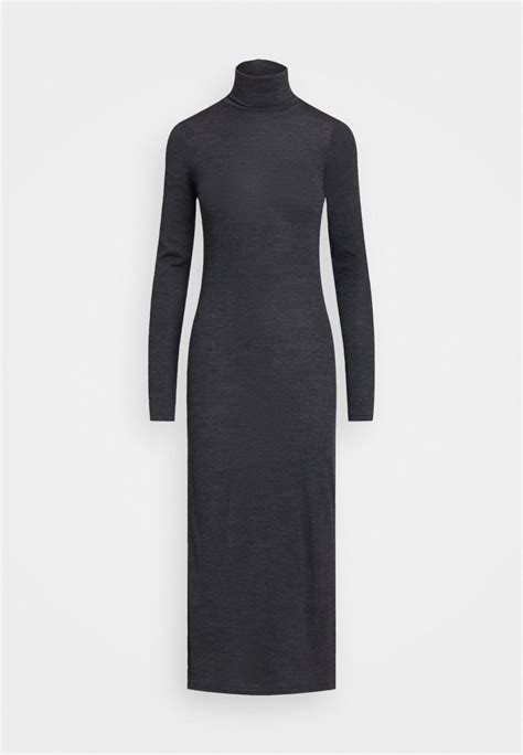 Polo Ralph Lauren Long Sleeve Day Dress Robe En Jersey Onyx Heathergris Zalandofr