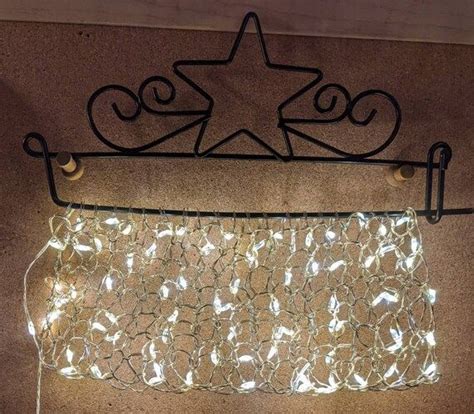 Hanging Knitted Wall Lamp Led String Lights Etsy Led String Lights