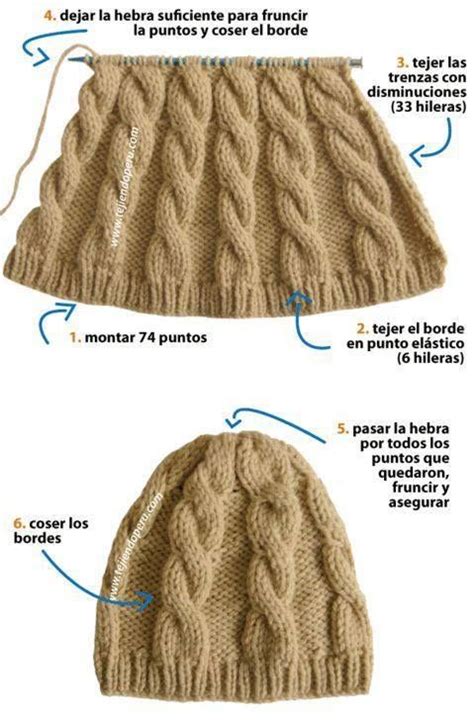 Puntos Para Tejer Un Gorro A Dos Agujas