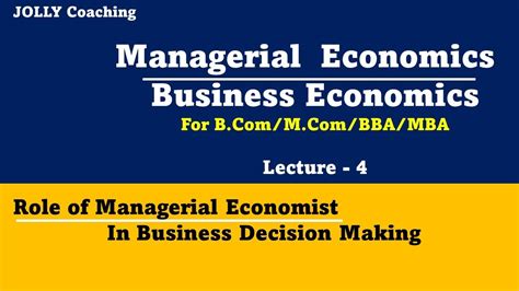 Role Of Managerial Economics In Decision Making Nature And Scope Of