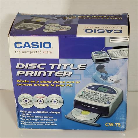 Casio Usb Direct Cd Dvd Disc Title Printer With Qwerty Keyboard Model