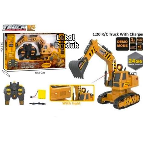 Jual Mainan Anak Cowok Viral Truck Digger Rc Berbahan Plastik Kemasan