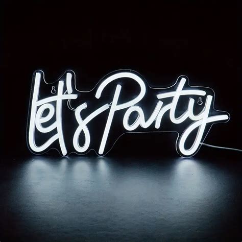 Lets Party Led Neon Sign 5v Usb Powered Neon Light Switch Temu