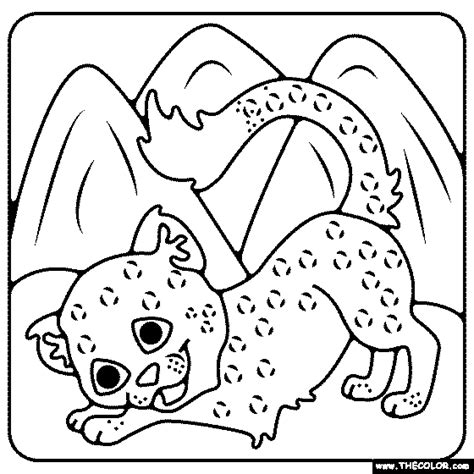 Baby Leopard Coloring Pages