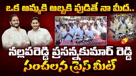 Ysrcp Mla Nallapareddy Prasanna Kumar Reddy Sensational Comments Tdp